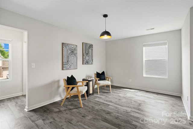 3092 Riker St, Clover, SC 29710 - sitting room featuring dark wood finished floors and baseboards