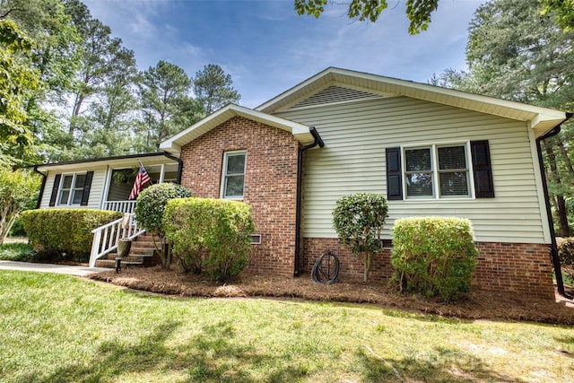 2434 Olewoods Ct, Rock Hill, SC 29732 - ranch-style house with a front lawn and brick siding