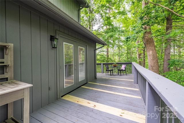 206 Independence Trl, Morganton, NC 28655 - deck featuring french doors and outdoor dining space