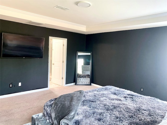 7024 Wheyfield Dr, Charlotte, NC 28215 - carpeted bedroom with ornamental molding and baseboards