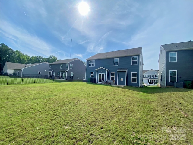 7024 Wheyfield Dr, Charlotte, NC 28215 - rear view of property with central air condition unit and a residential view