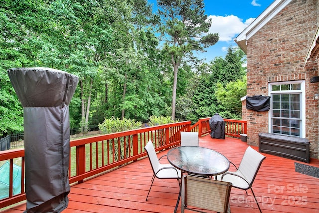 16714 Hammock Creek Pl, Charlotte, NC 28278 - deck with outdoor dining space and area for grilling
