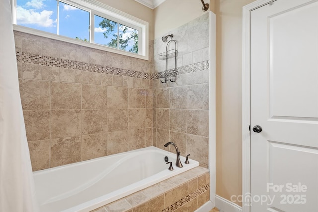 51 Cherry Ridge Ln, Weaverville, NC 28787 - full bath featuring tiled shower / bath and baseboards
