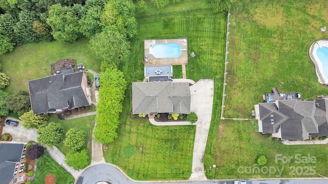 604 Gwendolyn Ct, Granite Falls, NC 28630 - aerial view of property's location with a pool area