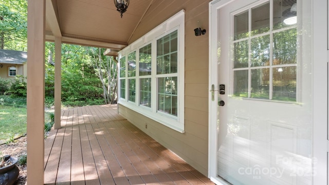 8321 Walkup Rd, Waxhaw, NC 28173 - view of wooden porch