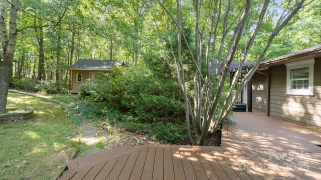 8321 Walkup Rd, Waxhaw, NC 28173 - view of wooden terrace