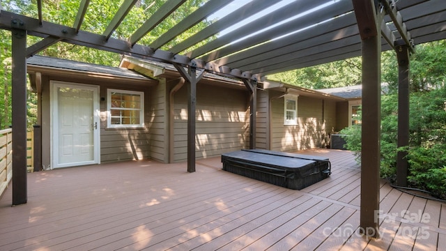 8321 Walkup Rd, Waxhaw, NC 28173 - deck featuring a pergola