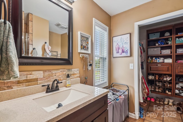 2843 Startown Rd, Lincolnton, NC 28092 - bathroom with vanity, plenty of natural light, and tile patterned flooring