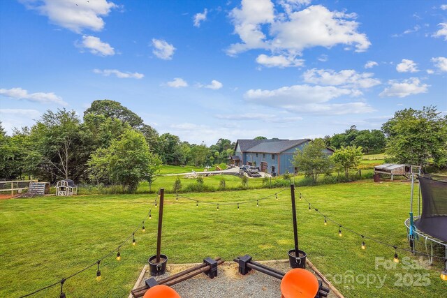 2843 Startown Rd, Lincolnton, NC 28092 - view of yard with a trampoline and a rural view