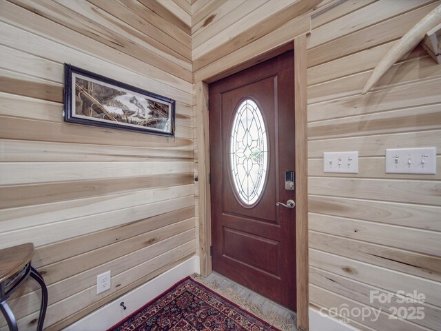 574 Crescent Rd, Rockwell, NC 28138 - foyer with wood walls