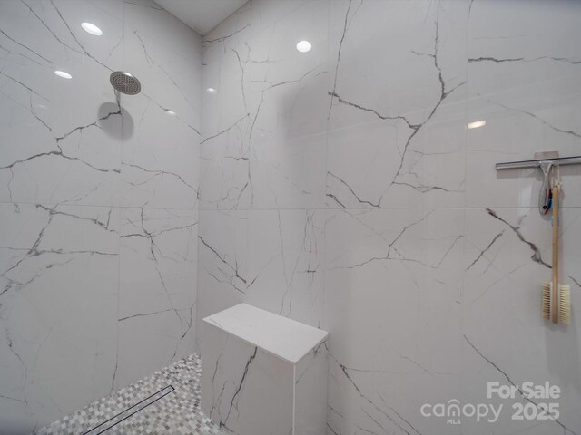 574 Crescent Rd, Rockwell, NC 28138 - bathroom featuring a marble finish shower