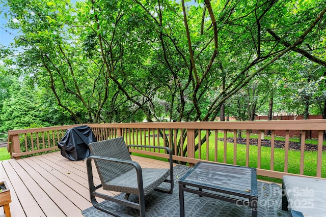 6432 Morningsong Ln, Charlotte, NC 28269 - deck with a yard