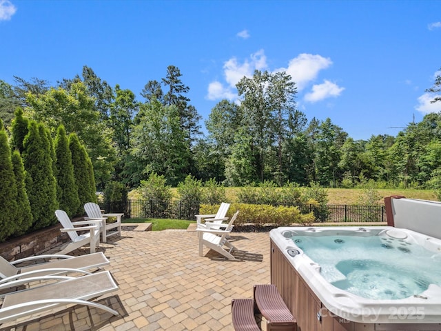 435 Galbreath Ct Unit 128, Fort Mill, SC 29708 - view of patio / terrace featuring a hot tub