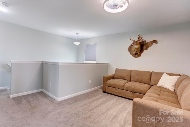 1077 River Haven Ave SW, Concord, NC 28025 - living area with carpet flooring and baseboards