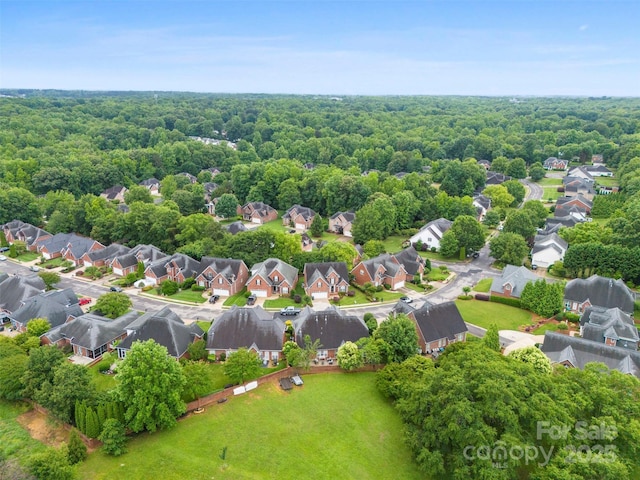 2563 Firethorn Ct, Gastonia, NC 28056 - aerial view of residential area featuring a heavily wooded area