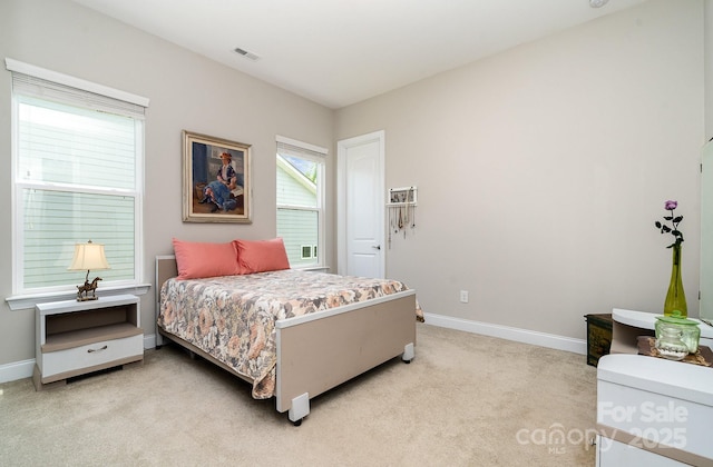 10016 St Kitts Landing Ln, Charlotte, NC 28278 - bedroom featuring light carpet and baseboards