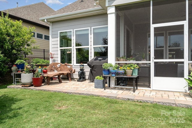 10016 St Kitts Landing Ln, Charlotte, NC 28278 - view of patio featuring grilling area