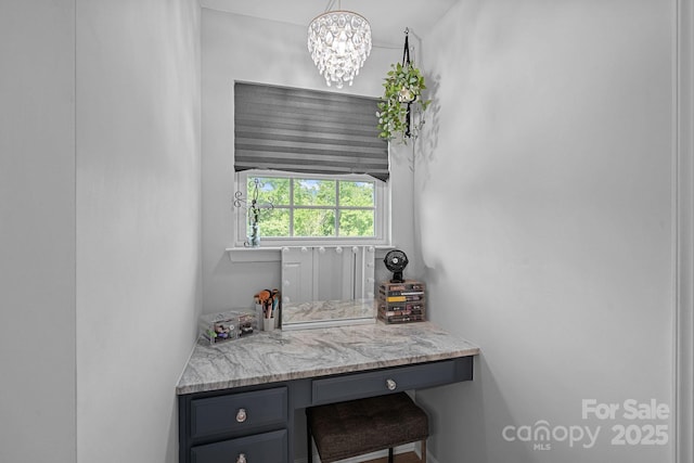 7331 Millstone Cir SW, Concord, NC 28025 - bathroom with a chandelier