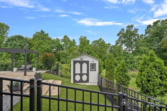 7331 Millstone Cir SW, Concord, NC 28025 - view of shed featuring a pergola