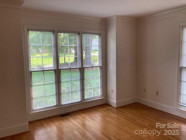 2222 Raven Dr, Rock Hill, SC 29732 - unfurnished room featuring light wood-style floors, ornamental molding, and baseboards
