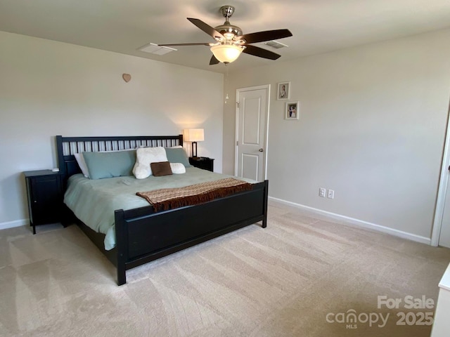 3113 Bouquet St, Charlotte, NC 28215 - bedroom featuring carpet flooring, baseboards, and ceiling fan