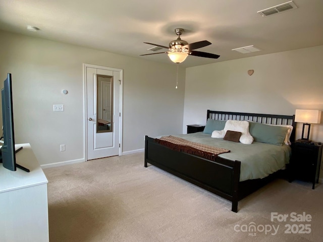 3113 Bouquet St, Charlotte, NC 28215 - carpeted bedroom with baseboards and a ceiling fan