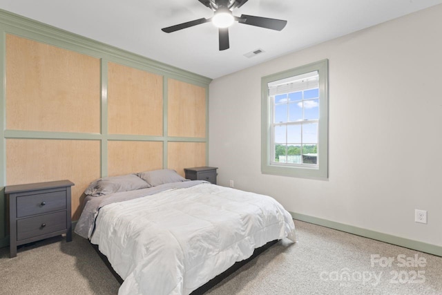 632 Skyland Dr N, Mount Pleasant, NC 28124 - carpeted bedroom featuring baseboards and ceiling fan