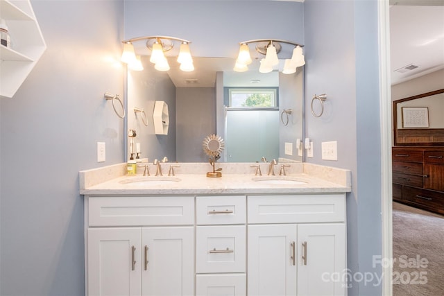 16121 Wrights Ferry Rd, Charlotte, NC 28278 - full bathroom featuring double vanity
