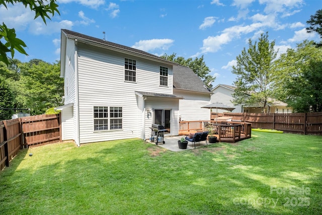 16121 Wrights Ferry Rd, Charlotte, NC 28278 - rear view of property with a patio area