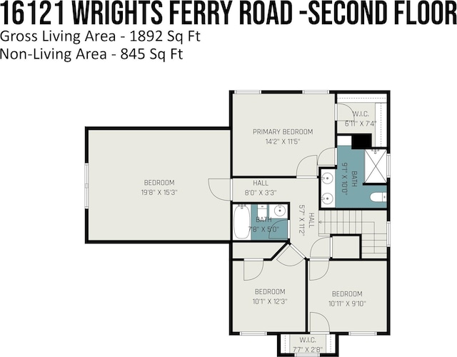 16121 Wrights Ferry Rd, Charlotte, NC 28278 - view of home floor plan