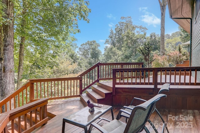 274 Slippery Rock Rd, Waynesville, NC 28785 - view of wooden deck