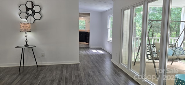 6140 Barclay Ln, Clover, SC 29710 - foyer entrance featuring baseboards and dark wood-type flooring