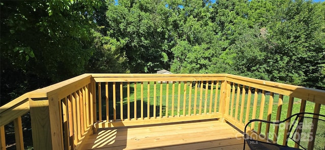 6140 Barclay Ln, Clover, SC 29710 - wooden terrace with a yard