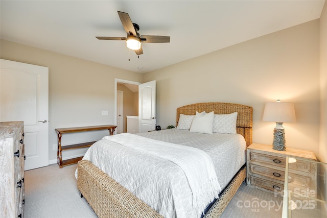 4511 Middlebury Ln, Fort Mill, SC 29715 - bedroom featuring light colored carpet, a ceiling fan, and baseboards