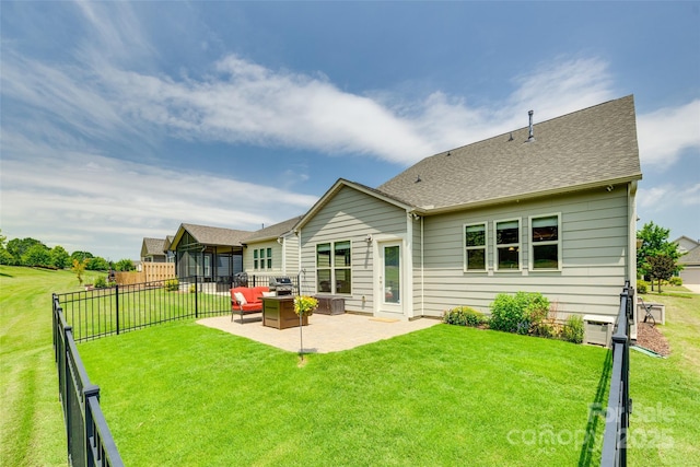 4511 Middlebury Ln, Fort Mill, SC 29715 - back of property featuring a patio and roof with shingles