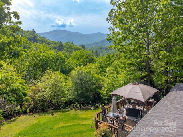 354 Ivy Ridge Cir, Sylva, NC 29779 - view of mountain backdrop with a forest