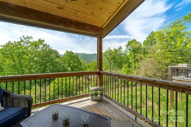 354 Ivy Ridge Cir, Sylva, NC 29779 - view of wooden terrace