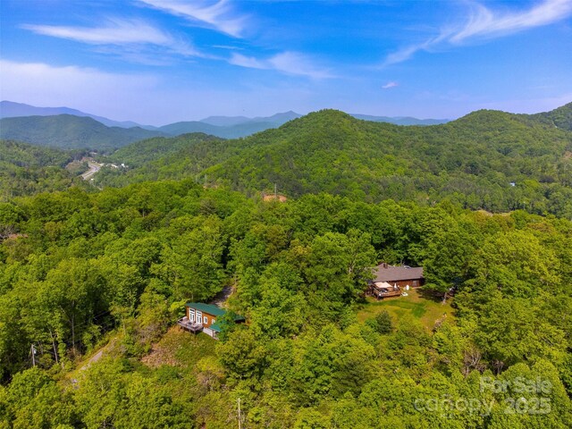 354 Ivy Ridge Cir, Sylva, NC 29779 - drone / aerial view of a heavily wooded area and mountains