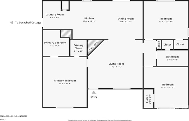 354 Ivy Ridge Cir, Sylva, NC 29779 - home floor plan