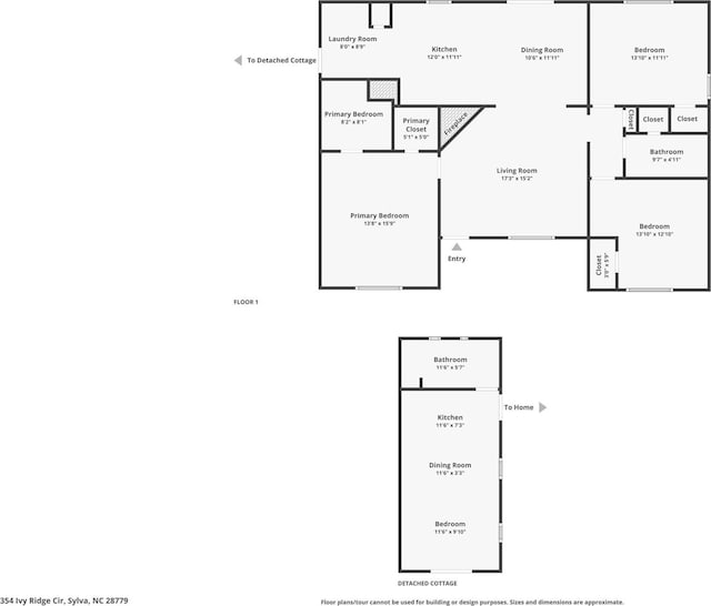 354 Ivy Ridge Cir, Sylva, NC 29779 - floor plan / room layout