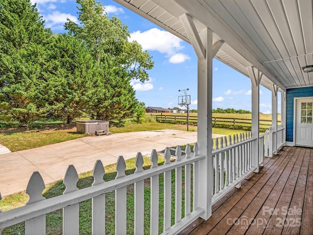 4830 Chesnee Rd, Rutherfordton, NC 28139 - view of wooden deck