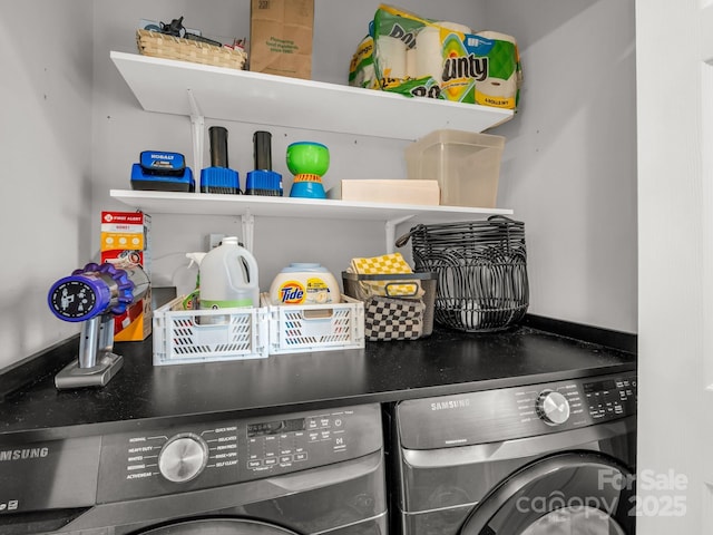 725 Center St, Asheville, NC 28803 - washroom featuring separate washer and dryer