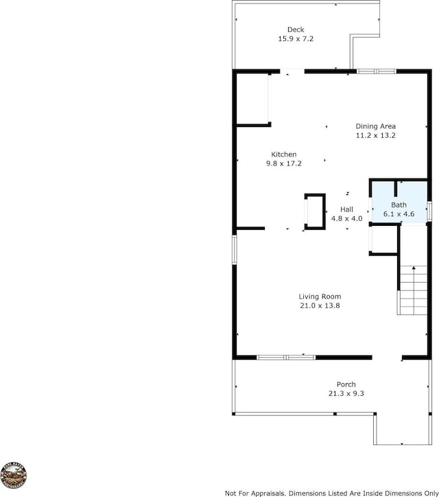 725 Center St, Asheville, NC 28803 - room layout