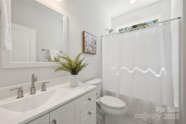 126 Meadow Glen Dr, Troutman, NC 28166 - bathroom featuring vanity and toilet