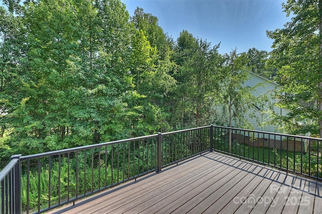 126 Meadow Glen Dr, Troutman, NC 28166 - view of wooden deck