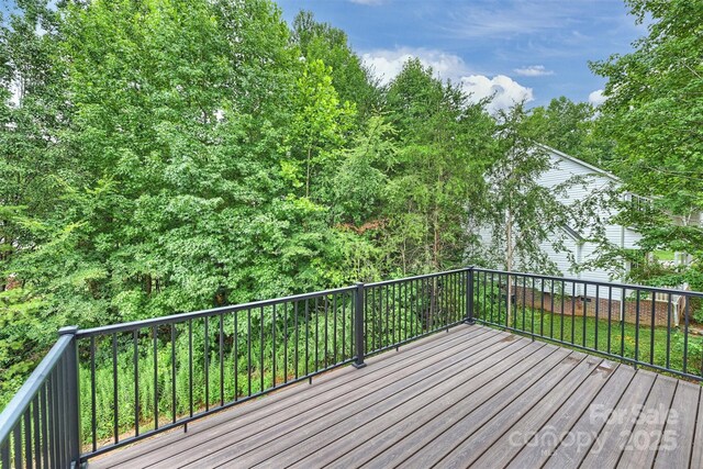 126 Meadow Glen Dr, Troutman, NC 28166 - view of wooden deck