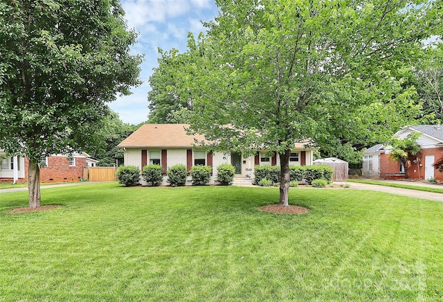 5929 Brookhaven Rd, Charlotte, NC 28210 - view of front facade with driveway and brick siding