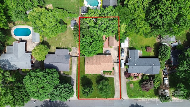 5929 Brookhaven Rd, Charlotte, NC 28210 - aerial view of a pool area