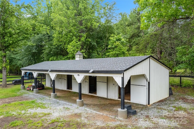 94 Jamestown Ln, Columbus, NC 28722 - view of outdoor structure with an exterior structure and a wooded view