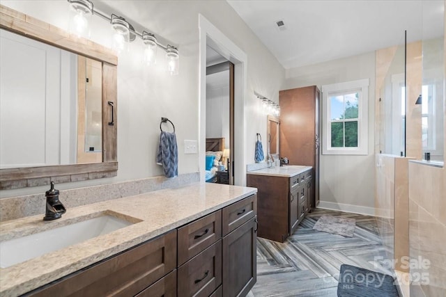 867 Bellegray Rd, Clover, SC 29710 - bathroom with two vanities and ensuite bath